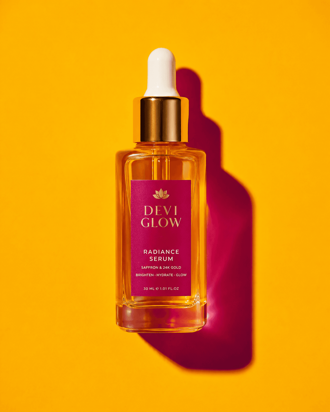 Devi Glow vivid serum campaign still